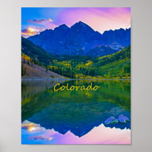 Colorado Rocky Mountains en Lake Poster