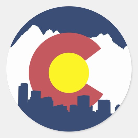 Colorado Ronde Sticker (Voorkant)