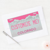 Colorado rose personnalisable stickers plaque d'im (Enveloppe)