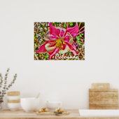Colorado roze columbine poster (Keuken)