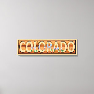 Colorado rustic bergscène canvas
