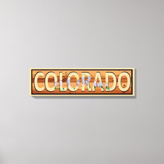 Colorado rustic bergscène canvas (Voorkant)