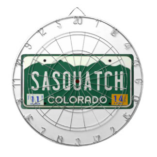 Colorado Sasquatch License Bord Dartbord
