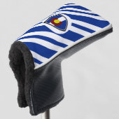 Colorado shield golfheadcover (3/4 voorkant)