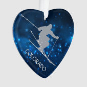 Colorado Ski Night Lights Fotosjabloon Ornament (voorkant)