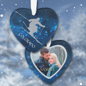 Colorado Ski Night Lights Fotosjabloon Ornament