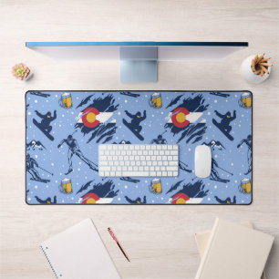 Colorado Ski & Snowboard Motif de bureau Mat