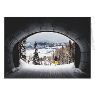 Colorado Ski Tunnel All Occasion Wenskaart