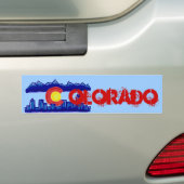Colorado skyline bumpersticker (Op auto)
