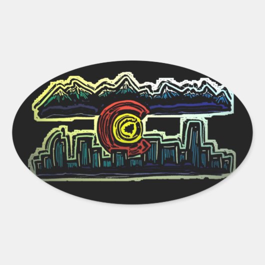 Colorado skyline fade stickers (Devant)
