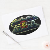 Colorado skyline fade stickers (Enveloppe)