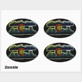 Colorado skyline fade stickers (Feuille)