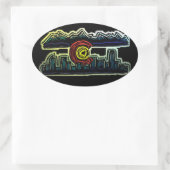 Colorado skyline fade stickers (Sac)