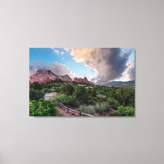 Colorado Sleeping Giant Sunrise Canvas Afdruk (Voorkant)
