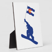 Colorado Snowboard Flag Fotoplaat (Zijkant)