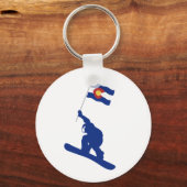 Colorado Snowboard Flag Sleutelhanger (Voorkant)