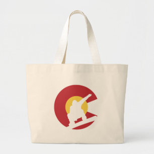 Colorado Snowboard Grote Tote Bag