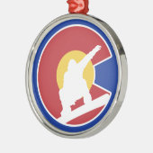 Colorado Snowboard Metalen Ornament (Links)