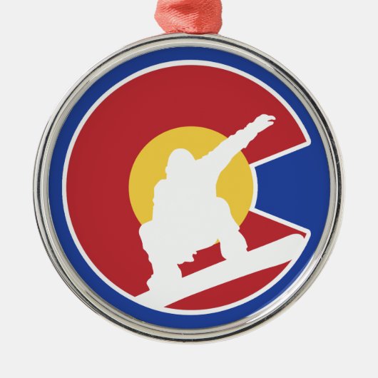 Colorado Snowboard Metalen Ornament (Voorkant)