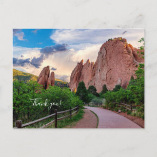 Colorado South Gateway Ochtend Bedankt Ansichtkaar Briefkaart