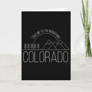 Colorado Souvenir Wandelen Neem Me Naar De Bergen Kaart