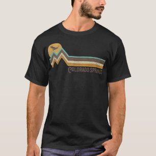 Colorado Springs 70's Retro Style Dis T-shirt