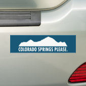 Colorado Springs alstublieft Bumpersticker (Op auto)