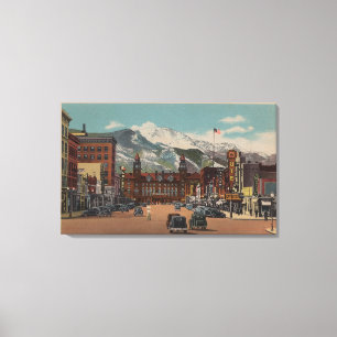 Colorado Springs, CO Canvas Afdruk