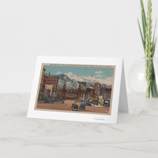 Colorado Springs, Co Kaart (Voorkant)