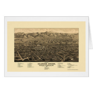Colorado Springs, CO Panoramic Map - 1882