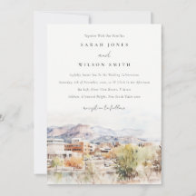 Colorado Springs, Colorado Aquarel Bruiloft