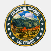 Colorado Springs Keramisch Ornament (Achterkant)