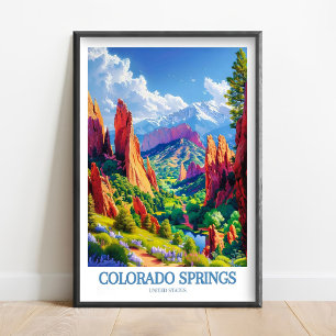 Colorado Springs Kunst - Pikes Peak Print - Tuin
