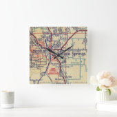 Colorado Springs  Map Vierkante Klok (Huis)