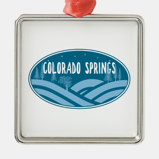 Colorado Springs Metalen Ornament (Voorkant)