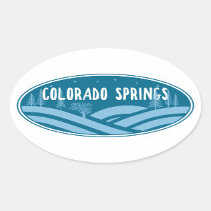 Colorado Springs Ovale Sticker