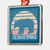 Colorado Springs Retro Beer Metalen Ornament (Links)