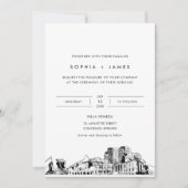 Colorado Springs Skyline Faire-part de mariage (Devant)