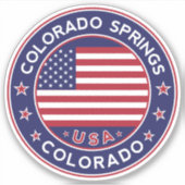 Colorado Springs Sticker (Voorkant)