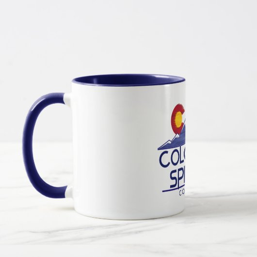 Colorado Springs wood mountains mug (Gauche)