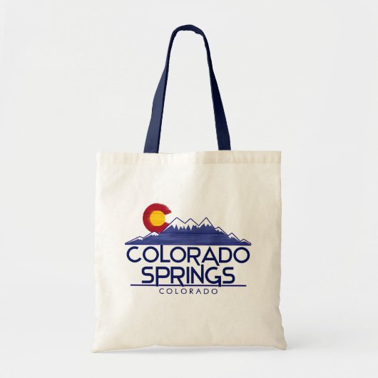 Colorado Springs wood mountains tote bag (Devant)