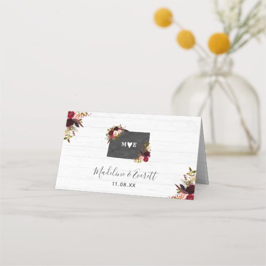 Colorado Staat Bestemming Rustieke Tafelnummer (Achterkant)