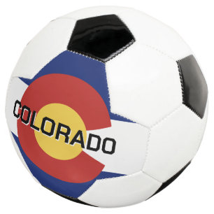 Colorado staatsvlag op maat gemaakte voetbal ontwe