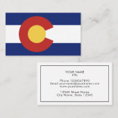 Colorado-staatvlag, aangepast model voor visitekaa visitekaartje (Voorkant / Achterkant)