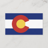 Colorado-staatvlag, aangepast model voor visitekaa visitekaartje (Voorkant)