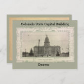 Colorado State Capital Building Briefkaart (Voorkant / Achterkant)
