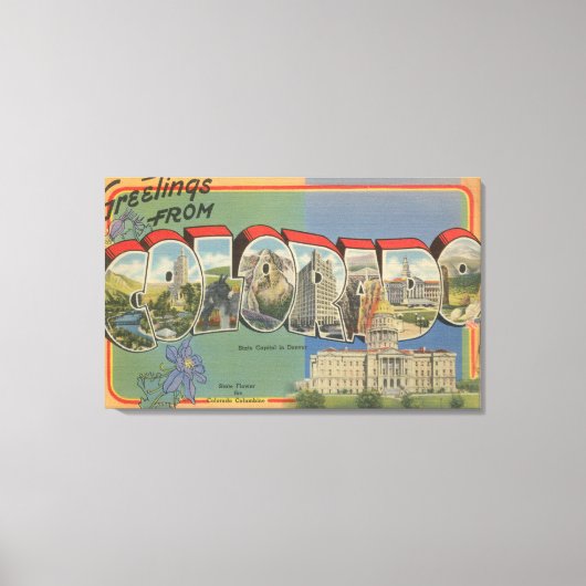 Colorado (State Capital Scene) Canvas Afdruk (Voorkant)