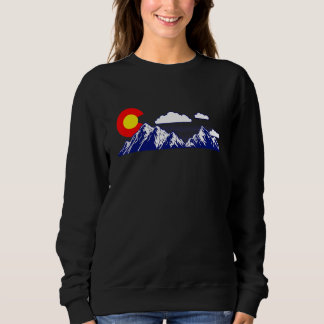 Colorado State Denver Map Flag Co Souvenir Mountai Trui