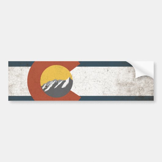 Colorado State Flag Bumpersticker (Voorkant)