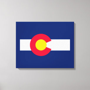 Colorado State Flag Design Decor Canvas Afdruk